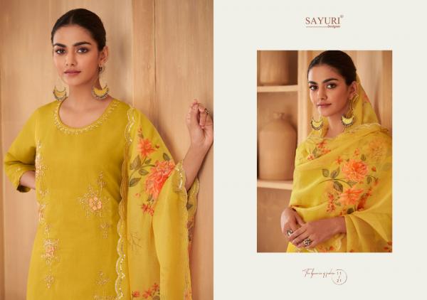 Sayuri Saffron Festival Wear Viscose Silk Designer Salwar Suit Collection